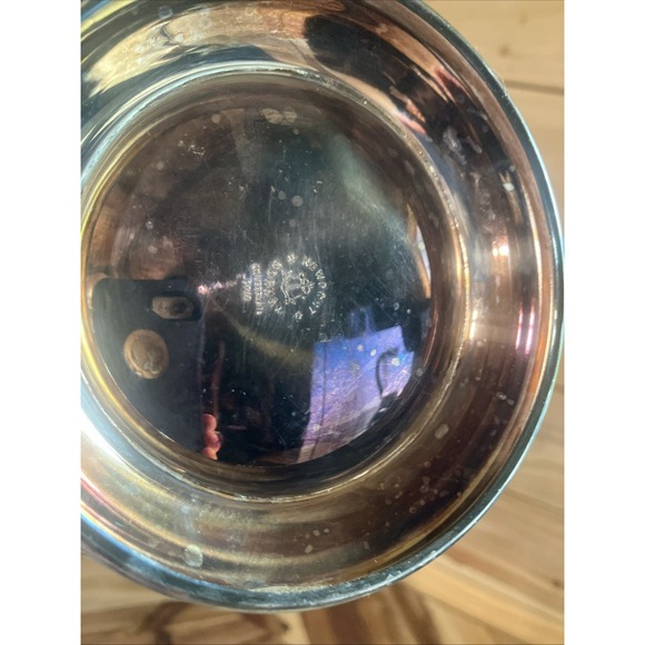 Vintage Silverplate Pitcher with Ice Lip By Gorman - Picture 10 of 15